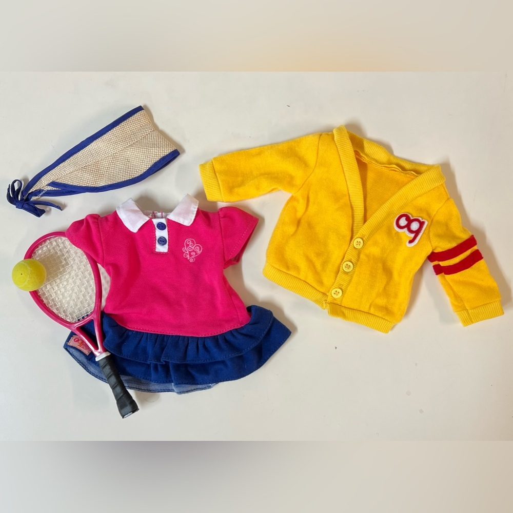 18” Doll Tennis Outfit and Accessories Set